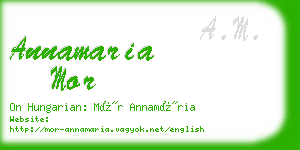 annamaria mor business card